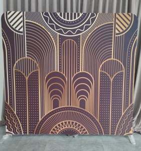 Art Deco photo backdrop for events