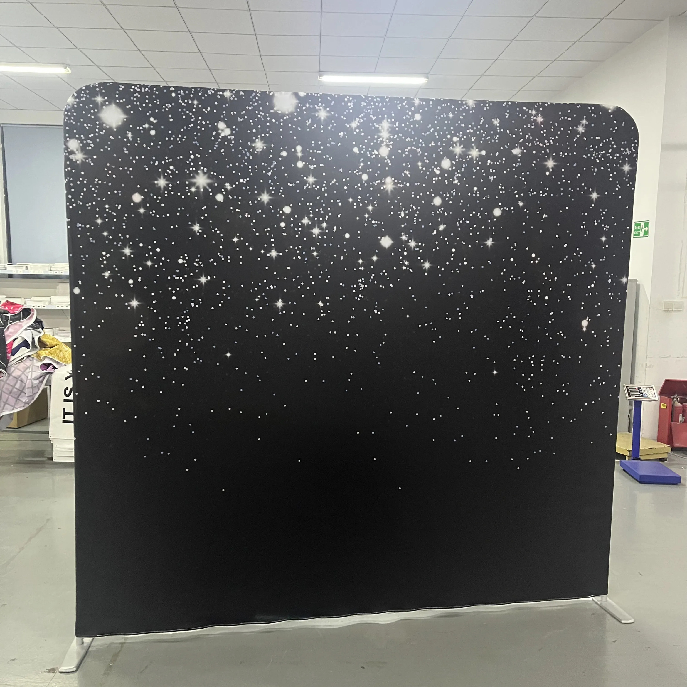 Black Bokeh photo backdrop for events