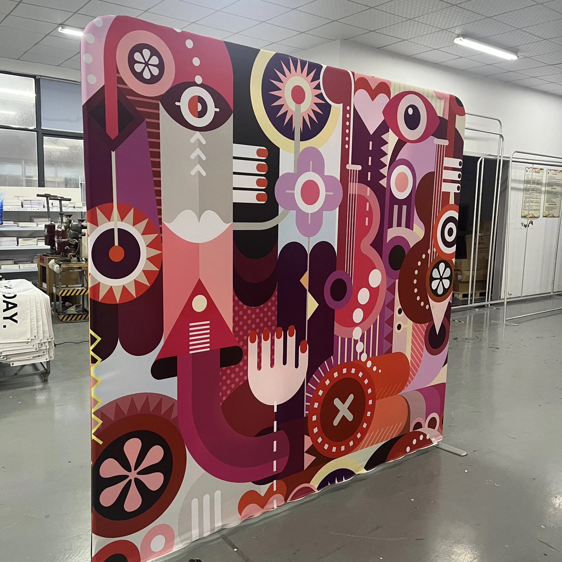 Abstract Love photo backdrop for events