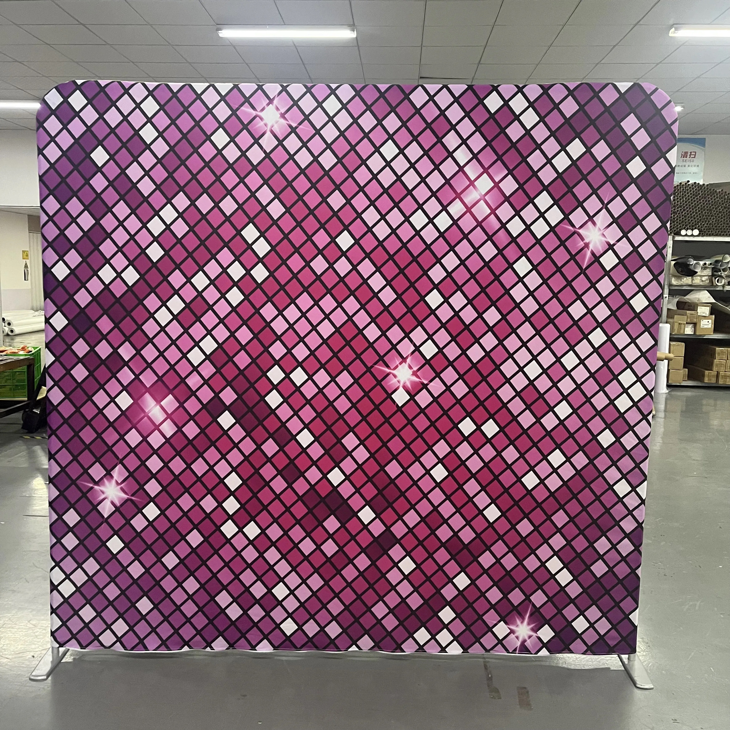Pink Disco photo backdrop for events