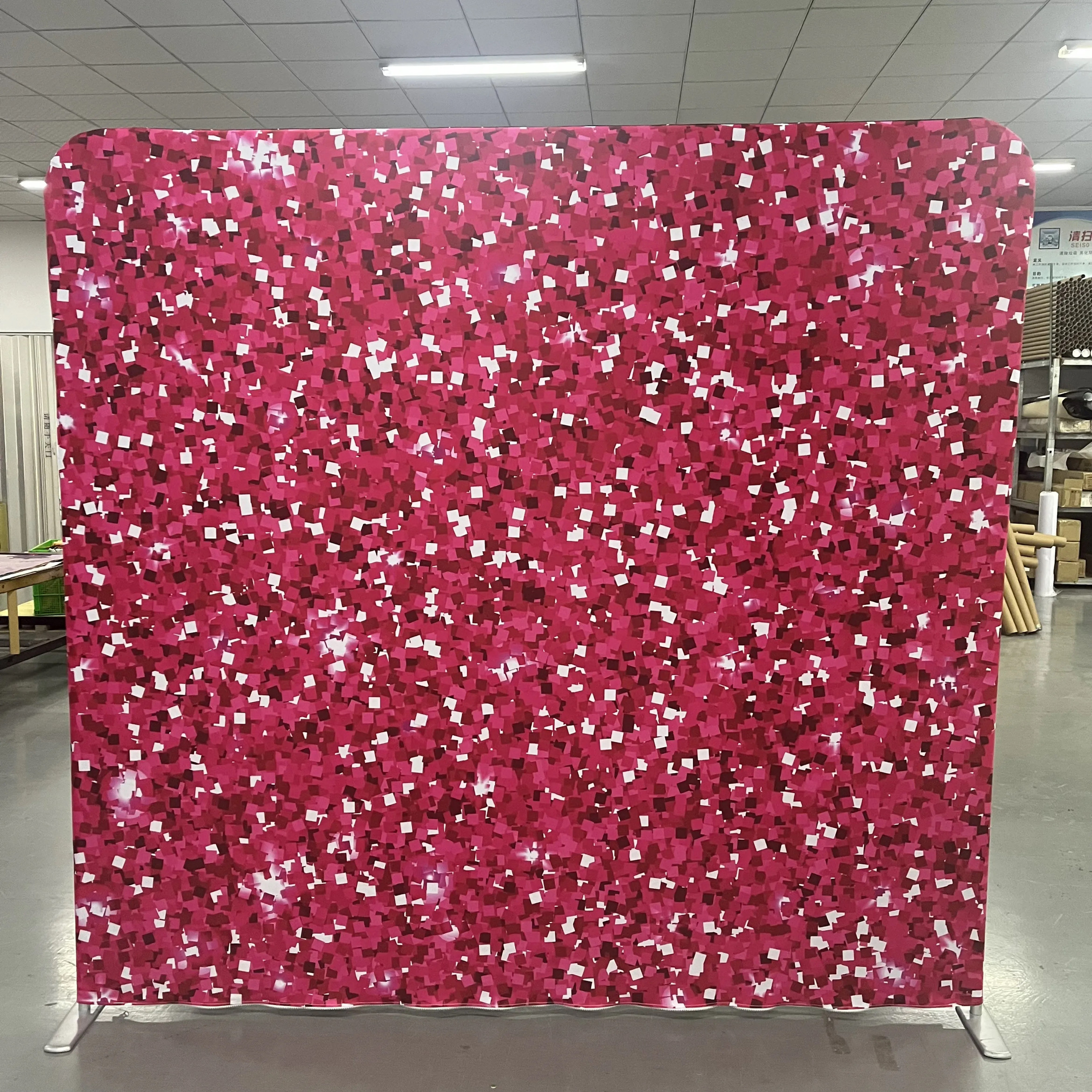 Pink Glitter photo backdrop for events