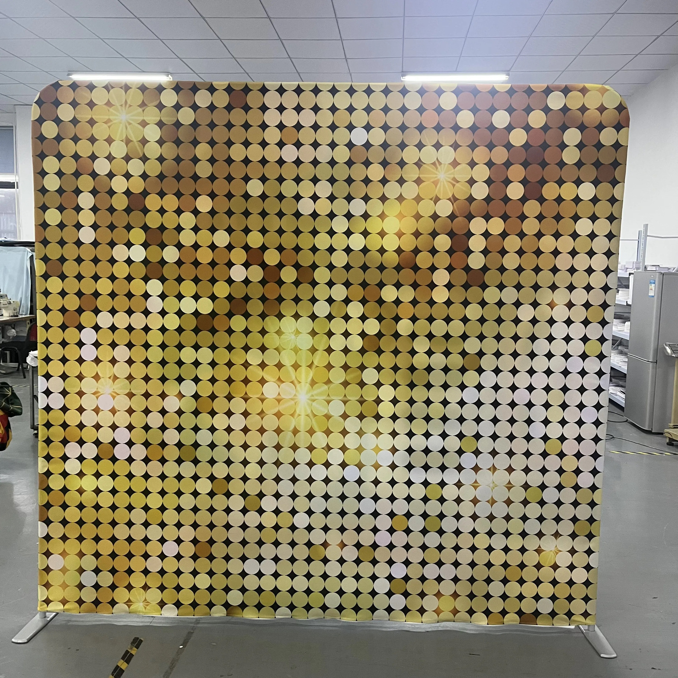 Gold Sequin photo backdrop for events