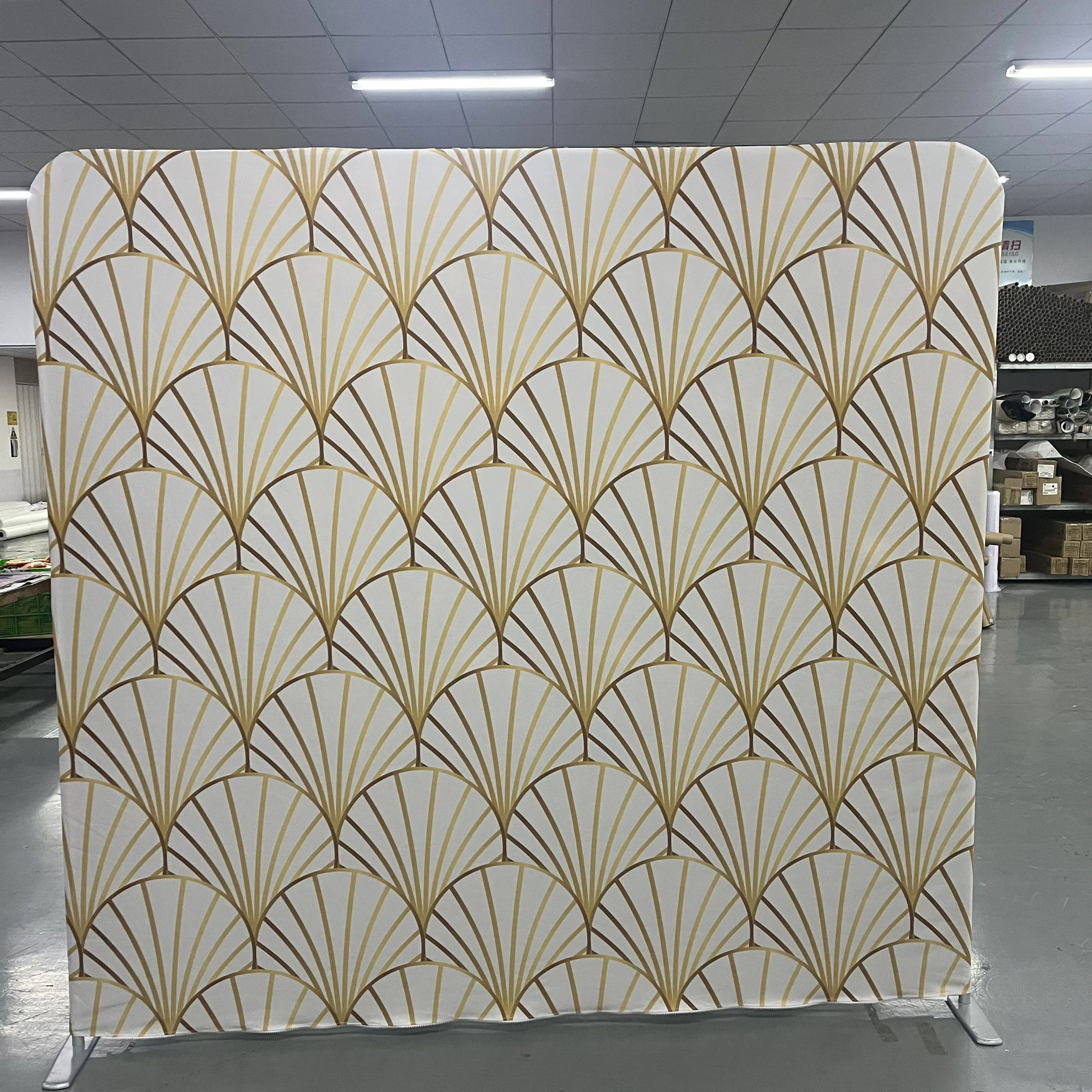 Gold Shells photo backdrop for events